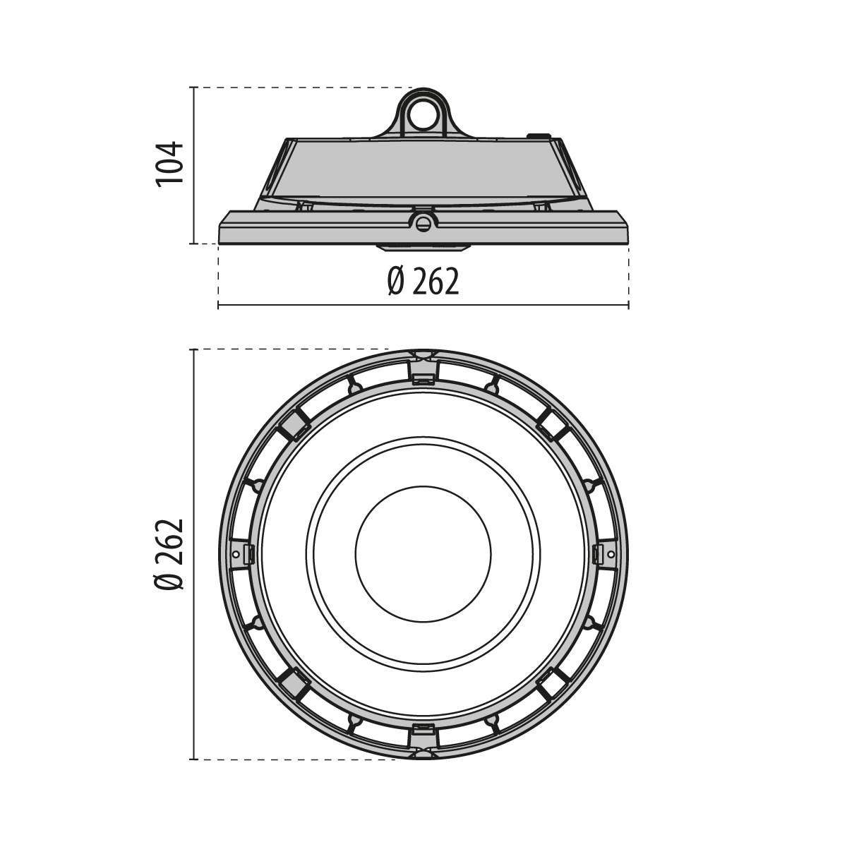 Hallenstrahler LED, A+ 100 C/EW, 4000K, 16'610lm