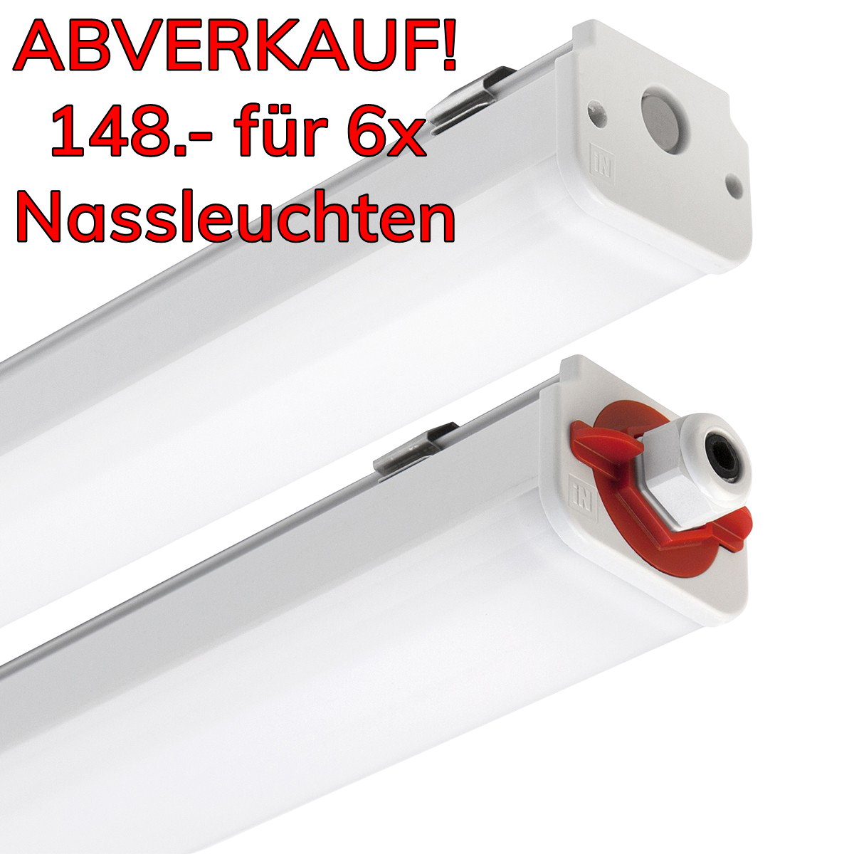 6er Set, Nassleuchte LED Norma+120